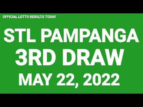 STL Pampanga Result May 2022.
